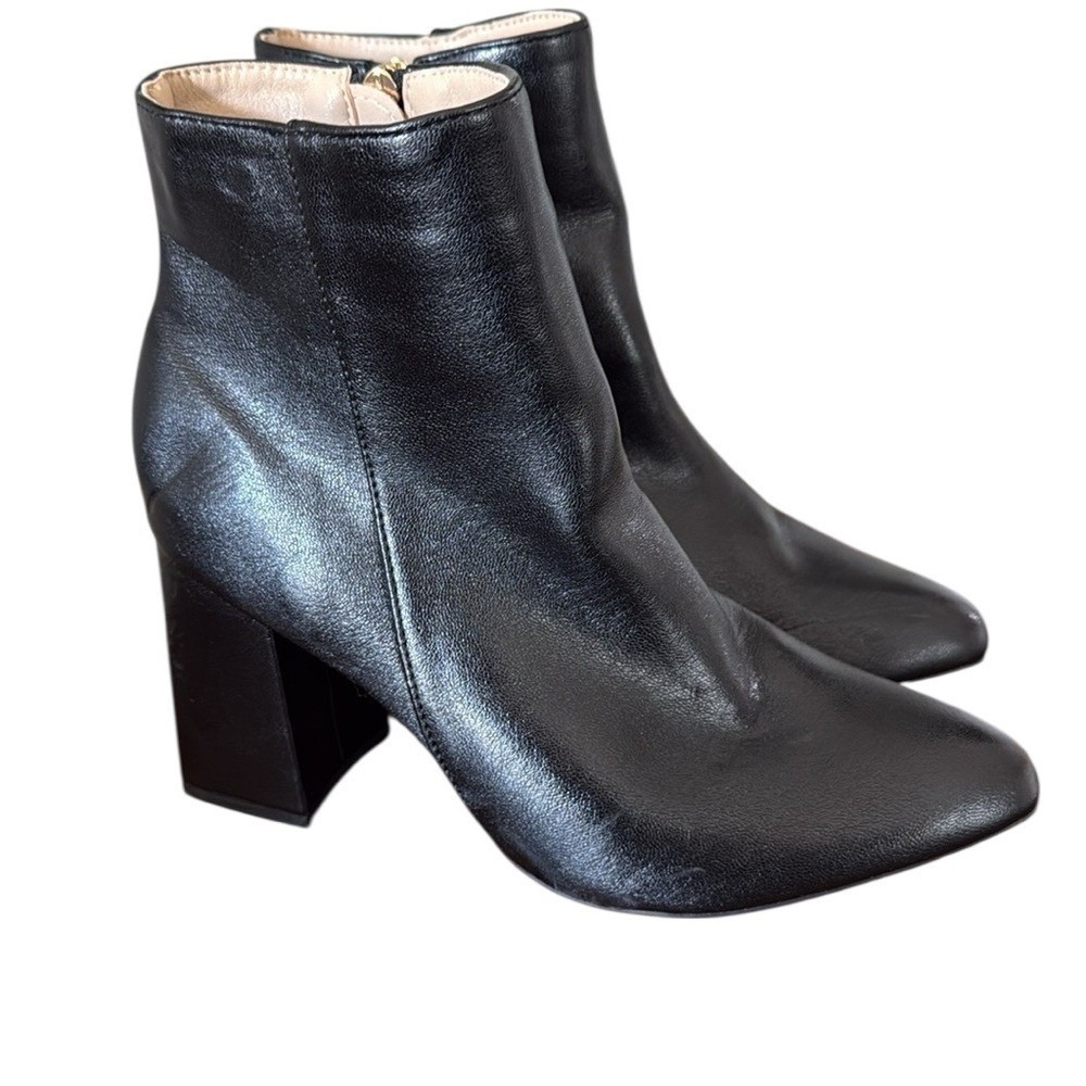Timesize‎ Ankle Black Heel Black Bootie Size 42 NWOB